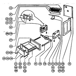 RDFS30QW Range Storage drawer and base Parts diagram