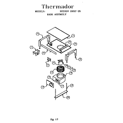 RED30V Drop-In Electric Range Base assembly Parts diagram