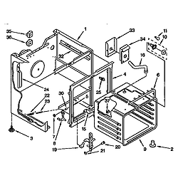 RF364PXYQ3 Electric Free Standing Range Oven Parts diagram