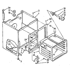 RF390PXP Electric Range Oven Parts diagram