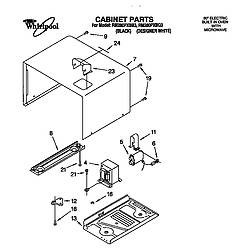 RM280PXBQ3 Electric Range And Oven Cabinet Parts diagram