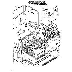 RM280PXBQ3 Electric Range And Oven Lower oven Parts diagram