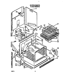 RM288PXV6 Electric Built-In Oven With Microwave Oven Parts diagram