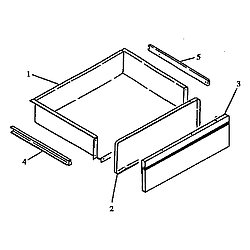 RSF3400UL Gas Range Storage drawer assembly Parts diagram