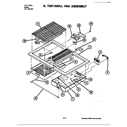 S120 Range Top assembly Parts diagram