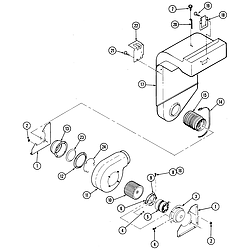 S136 Range Blower motor Parts diagram