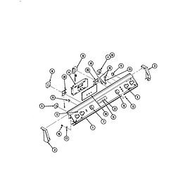 S136C Range Control panel Parts diagram