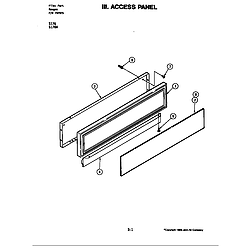 S176 Electric Slide-In Range Access panel (s176) Parts diagram