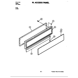 S176 Electric Slide-In Range Access panel (s176w) (s176w) Parts diagram