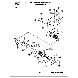 S176 Electric Slide-In Range Blower motor (blower/plenum) (s176) Parts diagram