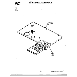 S176 Electric Slide-In Range Internal controls (s176) Parts diagram