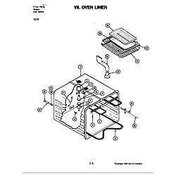 S176 Electric Slide-In Range Liner (s176) Parts diagram