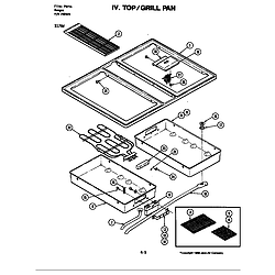 S176 Electric Slide-In Range Top/grill pan (s176w) (s176w) Parts diagram