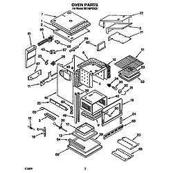 SB160PEXB1 Built In Gas Oven Oven Parts diagram