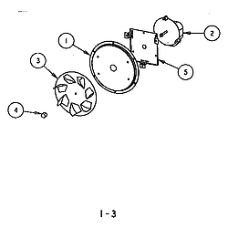 SC272T Built-In Electric Oven Convection motor assembly Parts diagram