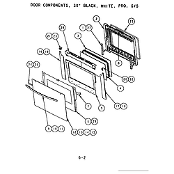 SC272T Built-In Electric Oven Door components (s301t) (s302t) (sc301t) (sc302t) (scd302t) Parts diagram