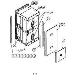 SC301 Built-In Electric Oven Back, side and trim Parts diagram