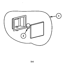 SCD302 Built-In Electric Oven Module lamp assembly Parts diagram