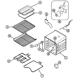 SCE30600B Electric Slide-In Range Oven Parts diagram