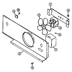 SEG196 Slide-In Range Blower motor-cooling Parts diagram