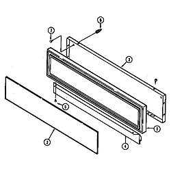 SEG196W Slide-In Range Access panel (wht) (seg196w) (seg196w-c) Parts diagram