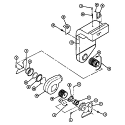 SEG196W Slide-In Range Blower motor-blower/plenum Parts diagram