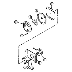 SEG196W Slide-In Range Blower motor-convection Parts diagram