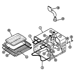 SEG196W Slide-In Range Oven liner (wht) (seg196w) (seg196w-c) Parts diagram