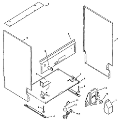 SMU7052UC14 Dishwasher Body Parts diagram