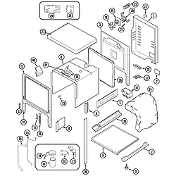 SVD48600P Gas/Electric Slide In Range Body Parts diagram