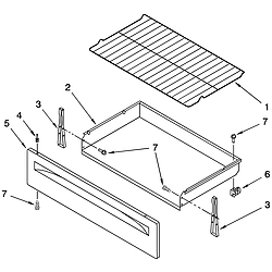 TES325MQ5 Free Standing - Electric Drawer & broiler Parts diagram