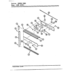 W130 Wall Oven Control panel (blk) (w130) (w130-c) Parts diagram