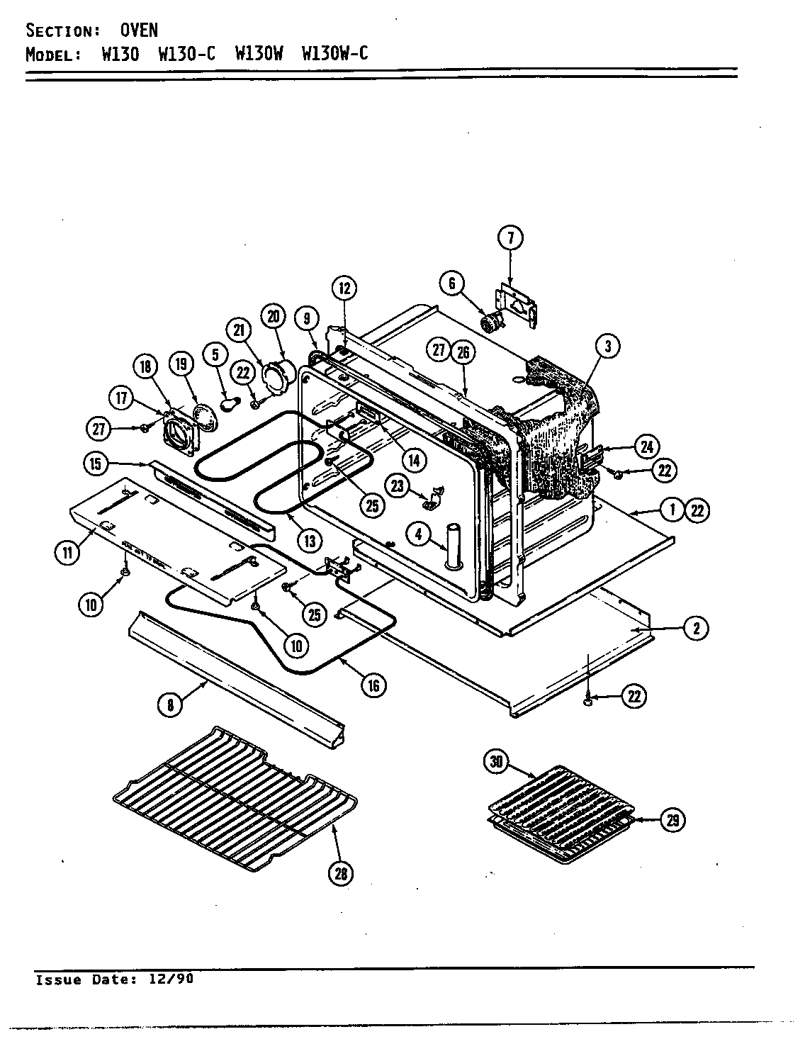 Jenn-air W130 Wall Oven Timer