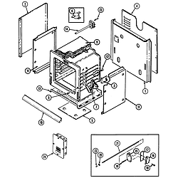 W131B Range Body Parts diagram