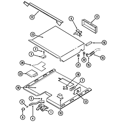 W131B Range Internal controls Parts diagram