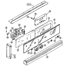 W136 Range Control panel Parts diagram