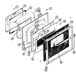 W188W Range Door (w188w) Parts diagram