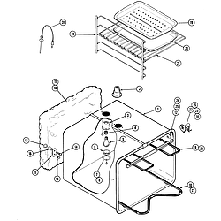 W188W Range Oven liner (w188w) Parts diagram