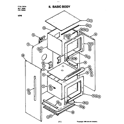 W246 Electric Wall Oven Basic body (w246) (w246) Parts diagram