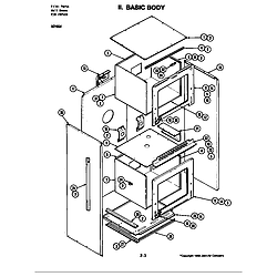 W246 Electric Wall Oven Basic body (w246w) Parts diagram