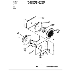 W246 Electric Wall Oven Blower motor-convection fan (w246w) Parts diagram