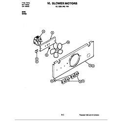 W246 Electric Wall Oven Blower motor-cooling fan (w246w) Parts diagram