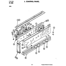 W246 Electric Wall Oven Control panel (w246) (w246) Parts diagram