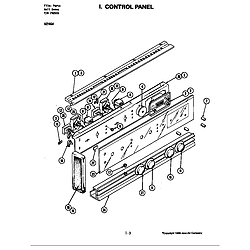 W246 Electric Wall Oven Control panel (w246w) Parts diagram