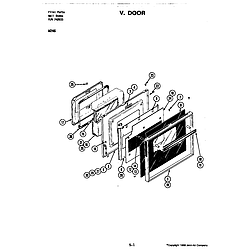 W246 Electric Wall Oven Door (w246) (w246) Parts diagram