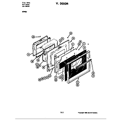 W246 Electric Wall Oven Door (w246w) Parts diagram