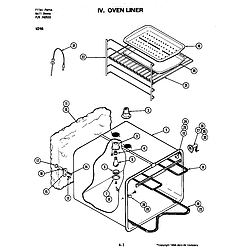 W246 Electric Wall Oven Oven liner (w246) (w246) Parts diagram