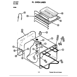 W246 Electric Wall Oven Oven liner (w246w) Parts diagram