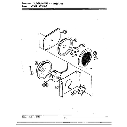 W256 Electric Wall Oven Blower motor/convection (w256b&bc) (w256b) (w256b-c) Parts diagram