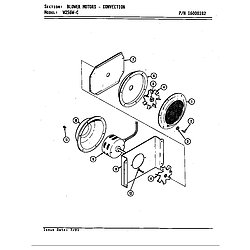 W256 Electric Wall Oven Blower motor/convection (w256w-c) (w256w-c) Parts diagram